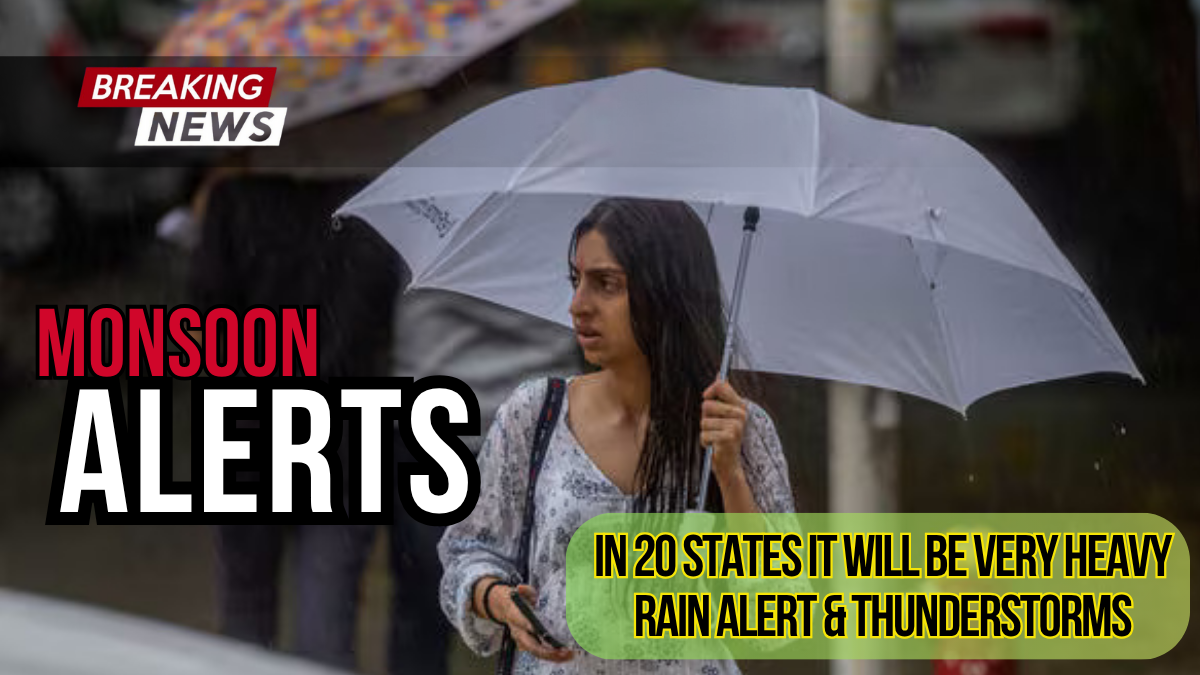 Monsoon 2025: IMD Issues Heavy Rain Alerts for 20+ States