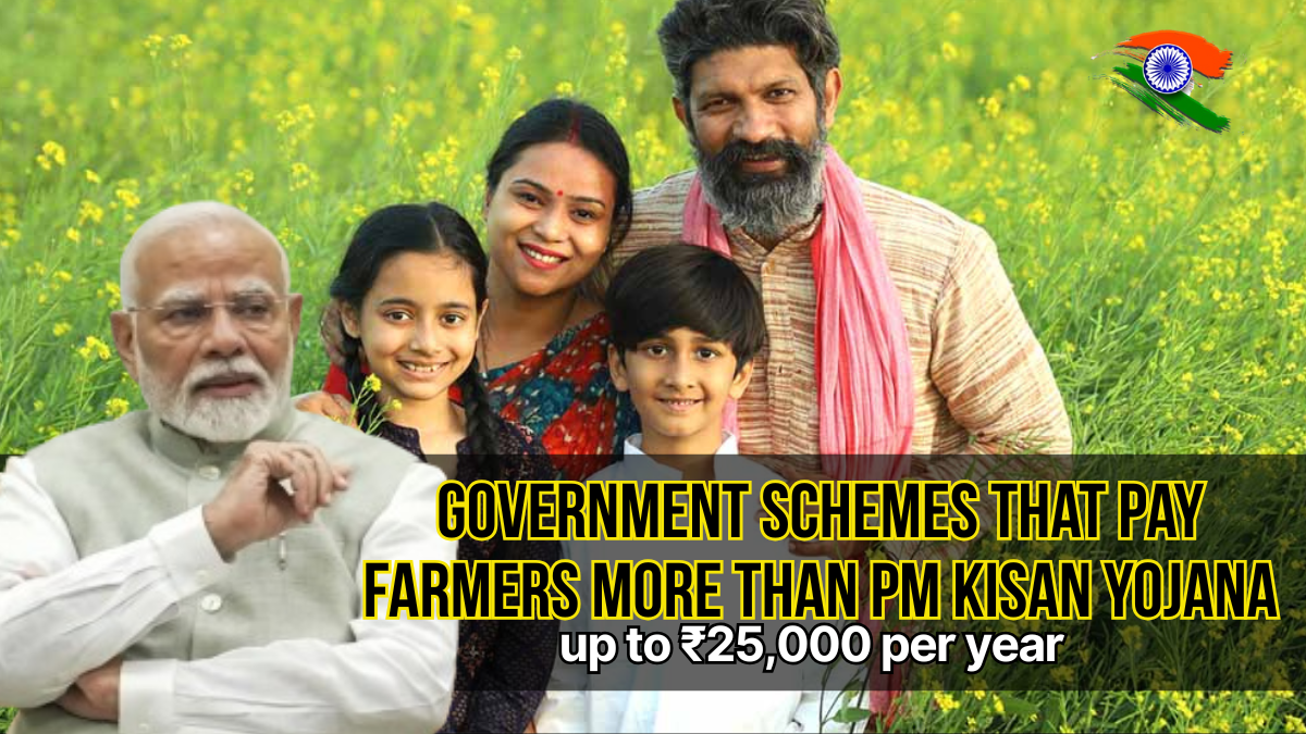 Government Schemes That Pay Farmers More Than PM Kisan Yojana